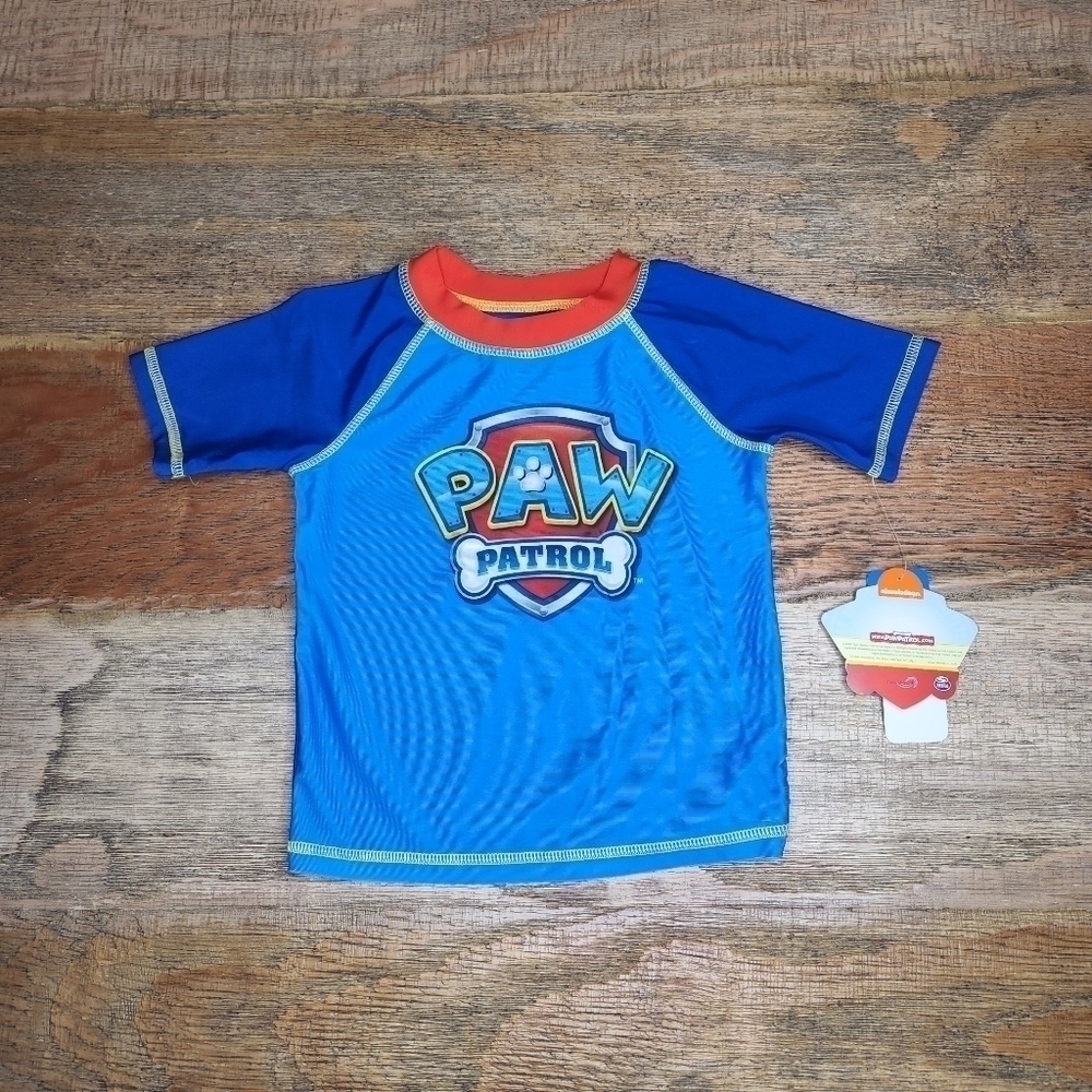 New PAW Patrol Blue Short-Sleeve Rashguard - 2T